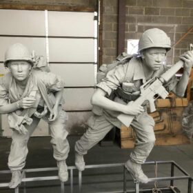 The Richard Nixon Presidential Museum and Library - Soldiers and Platform
